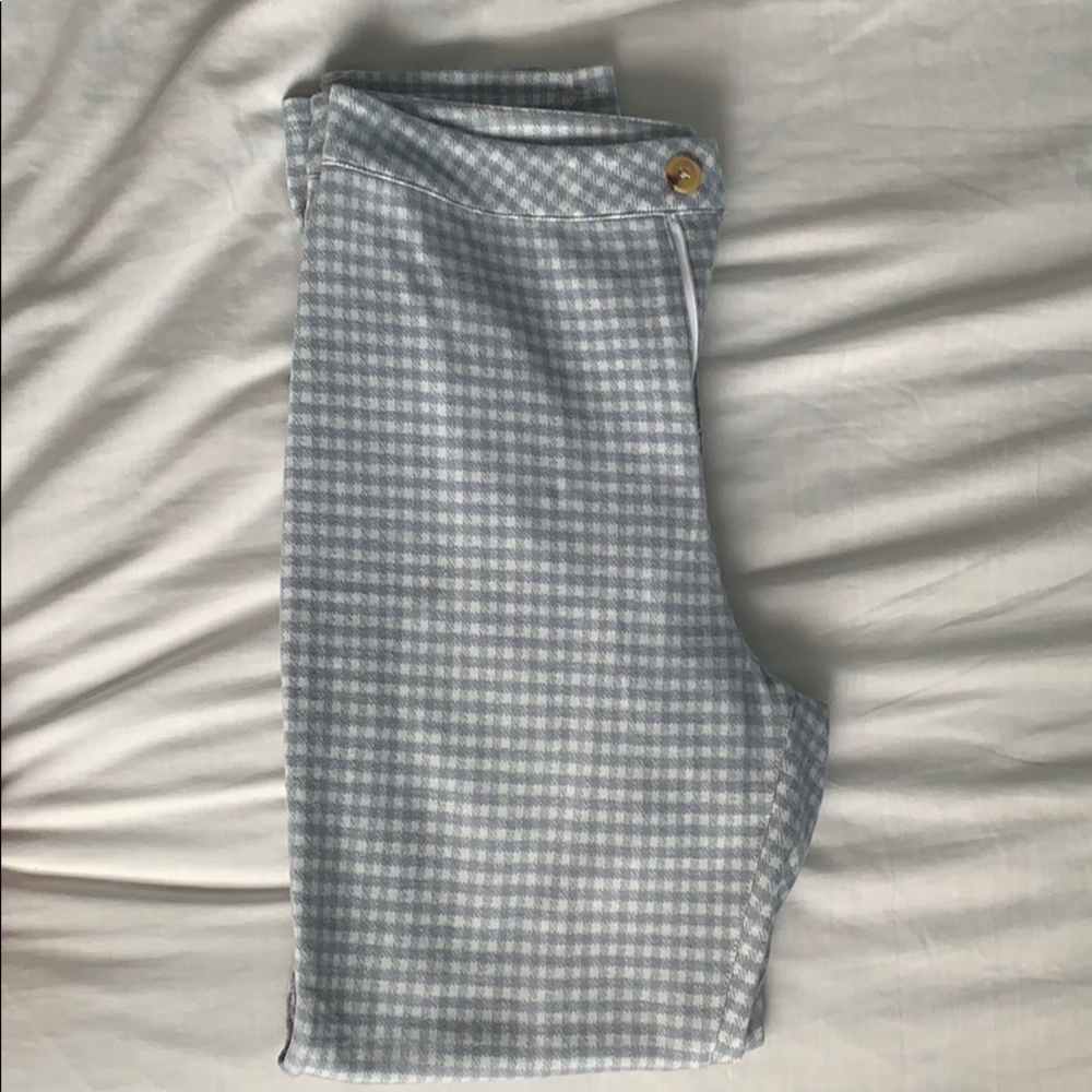 Baby blue checkered pants